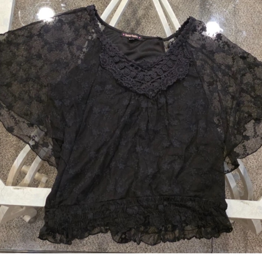 HeartSoul Black Lace Blouse